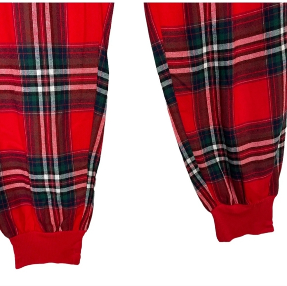 New Stars Above Perfect Cozy Flannel Red Plaid Pajama  bottom NWT - Picture 5 of 8